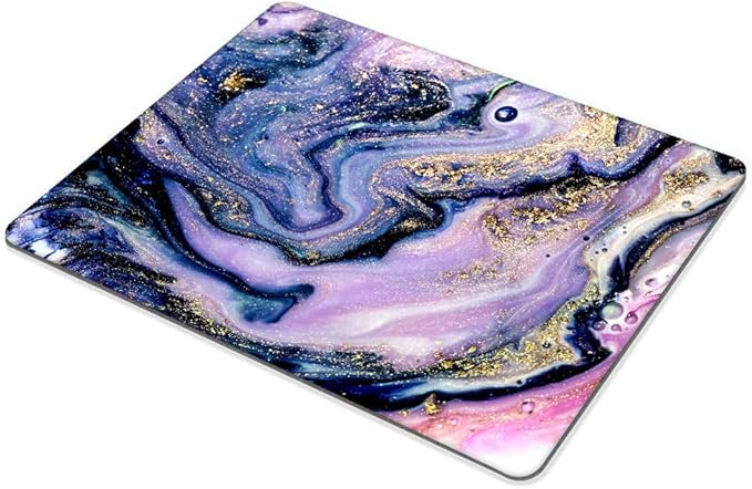 Very Beautiful Purple Marble Mouse pad Customized Mousepad Non-Slip Rubber Base - Image 4