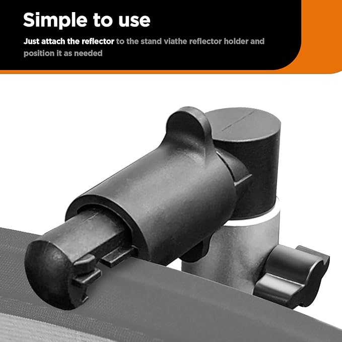 3 Pack Reflector Holder Backdrop Clamp, Sturdy Aluminum Alloy Photography - Image 4