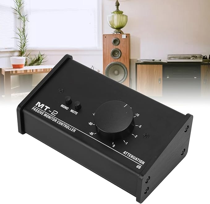Big Knob Passive Monitor Controller, XLR and 3.5mm Interface Large Volume Knob - Image 5