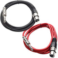 Seismic Audio - SATRXL-F6-2 Pack of 6 Foot 1/4 Inch TRS to XLR Female Patch by SeismicAudio