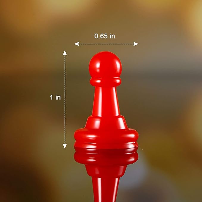 Gejoy 128 Pcs Board Game Pieces Multicolor Plastic Pawns Game Pieces - Image 2