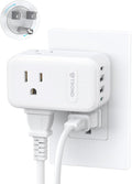 TROND Outlet Extender with 360 Rotating Plug, 3 AC Outlet Splitter with PD 20W by TRONDOfficial