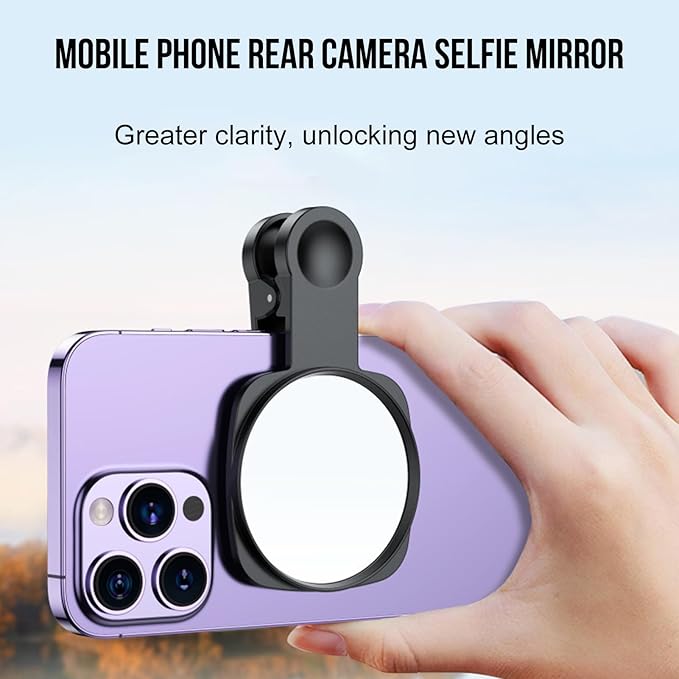 WOWNOVA Clip Selfie Mirror for Phone Back Camera - Image 5