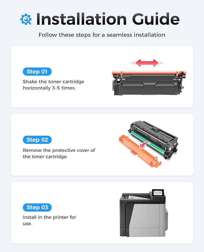 507X 507A Toner Cartridge Set 4-Pack High Yield Replacement - Image 4