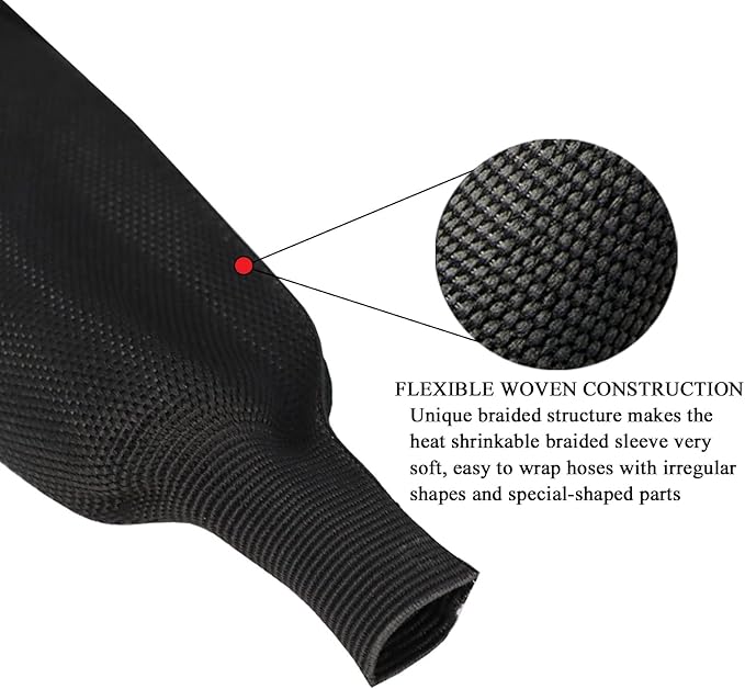 Heat Shrinkable Braided Sleeving 2:1 Ratio- Abrasion Protection Flexibility - Image 5