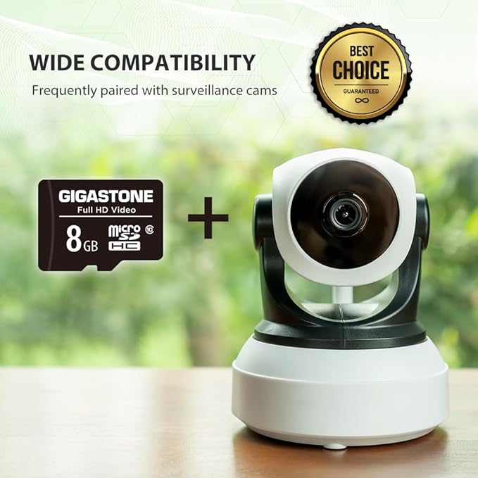 Gigastone 8GB Micro SD Card, FHD Video, Surveillance Security Cam Action Camera - Image 4