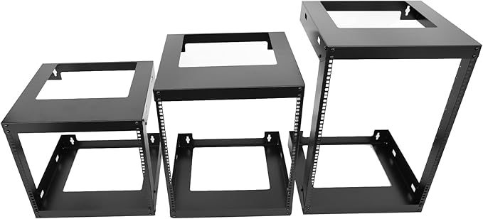 12U Wall Mount Open Frame 19 Inch Server Equipment Rack Wall Mountable Heavy - Image 4