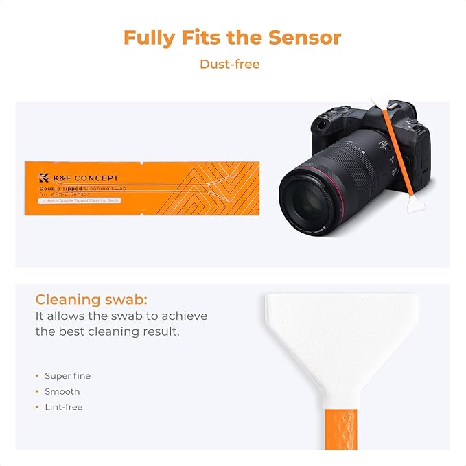 K&F Concept APS-C Sensor Cleaning Kit, Digital Camera Lens Cleaner - 20ml - Image 4