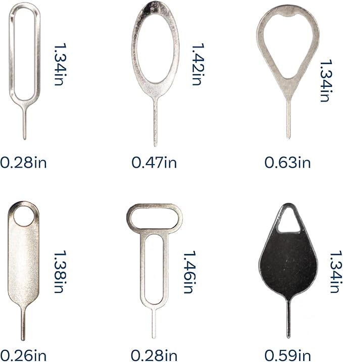 MMOBIEL 16 x Universal SIM Card Removal Tool SIM Ejector Pin Compatible - Image 2