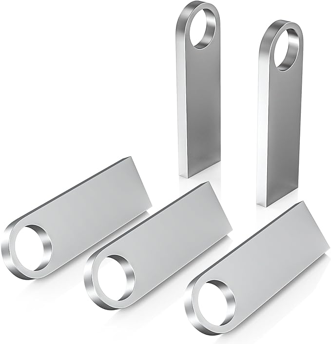 ABLAZE 8GB Flash Drive 5 Pack, Metal USB 2.0 Thumb Drives by ABLAZEGlobal