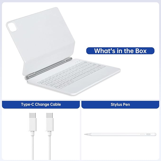 Keyboard Case with Stylus Pen for ipad Air 11-inchiPad Pro11 in Magic-Style - Image 9