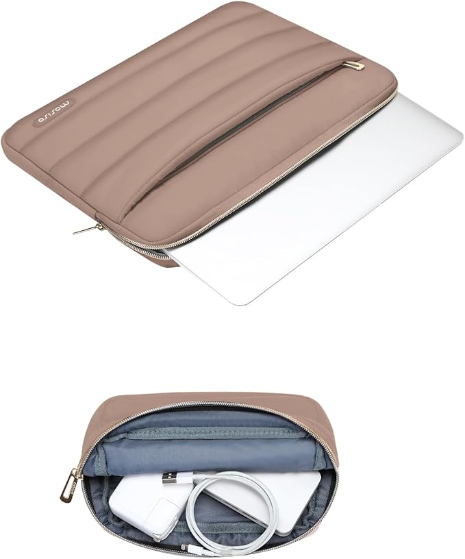 MOSISO 13.3 inch Laptop Case, 13-13.3 inch Puffy Laptop Sleeve Compatible - Image 3