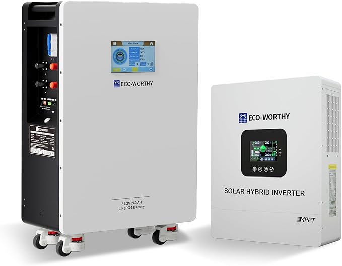 ECO-WORTHY Home Power Station Backup, 48V 280AH LiFePO4 Battery by ECO-WORTHY