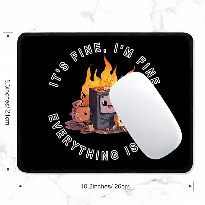 ITNRSIIET Mouse Pad with Stitched Edge Premium Textured Smooth Precise - Image 2