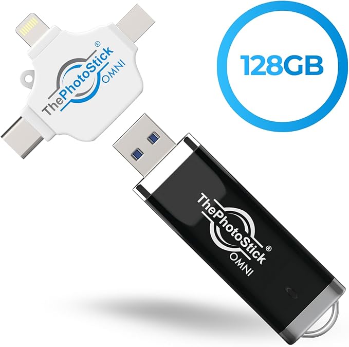 ThePhotoStick® Omni 128GB USB Flash Drive & Memory Stick – Photo & Video Backup - Image 9
