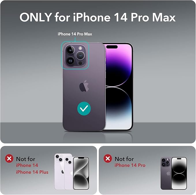 ESR 3 Pack for iPhone 14 Pro Max Screen Protector, Tempered Glass Film - Image 2