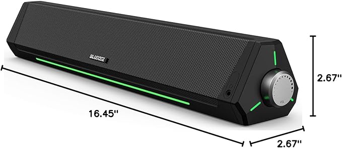 BLUEDEE Computer Speakers, HiFi Stereo, 3.5mm Aux-in Connection, USB Powered - Image 9