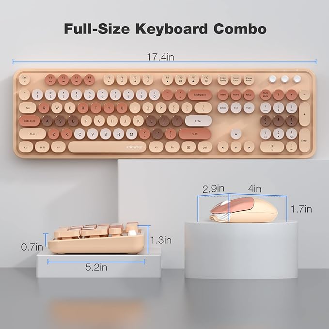 KNOWSQT Wireless Keyboard and Mouse Combo - Image 7