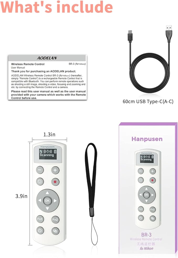 Hanpusen Rechargeable Camera Remote Control - Image 7