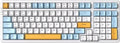 Wireless Mechanical Keyboard, Triple Mode 2.4G/USB-C/BT Gaming Keyboards 100 by Merdia