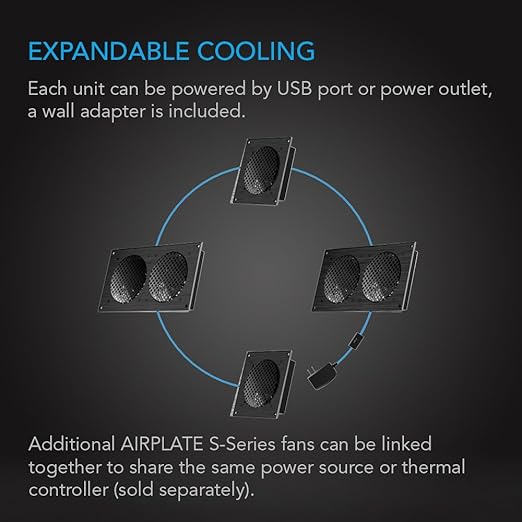 AC Infinity AIRPLATE S2, Quiet Cooling Blower Fan System 6" - Image 5