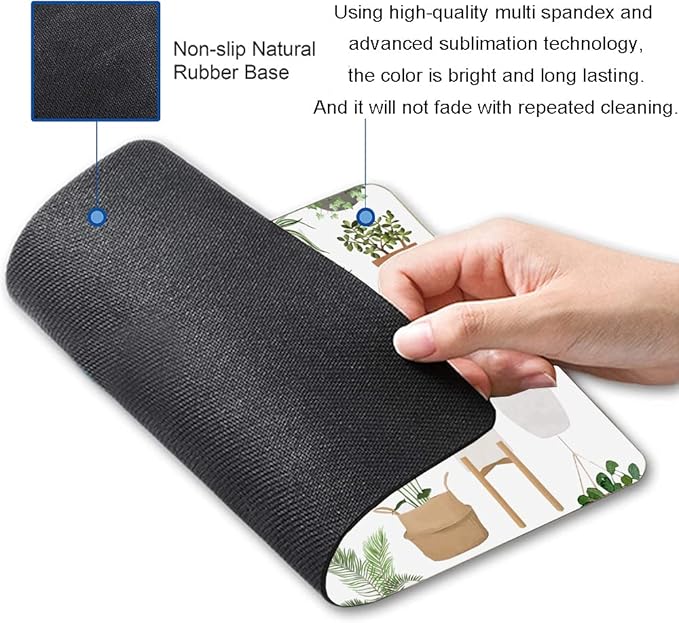 Hokafenle Mouse Pad, Square Personalized Computer Mouse Pads - Image 2