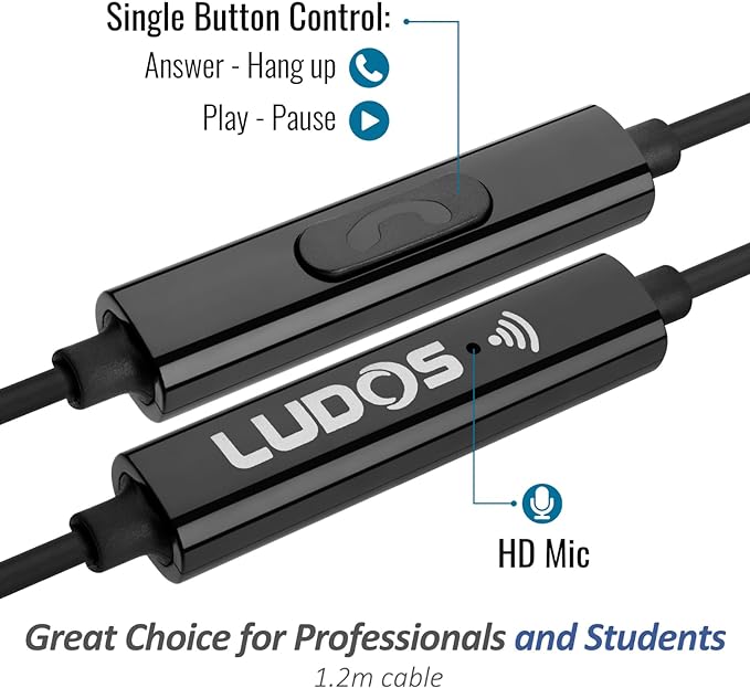 LUDOS Ultra USB C Headphones for iPhone 16 15 Pro Max Plus iPad Pro, 5 Years - Image 3