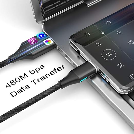 NetDot Gen10 2in1 Nylon Braided Magnetic Charging Cable Fast Charging and Data - Image 3