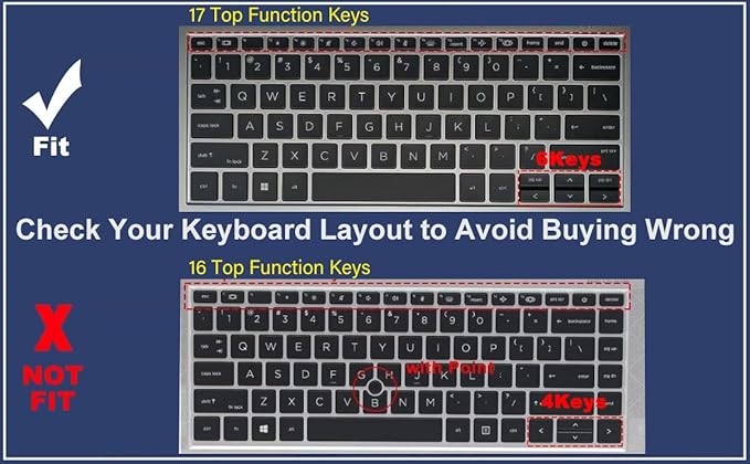 Keyboard Cover for HP EliteBook 840 G9 G10 G11 14 inch, EliteBook 830 835 840 - Image 2