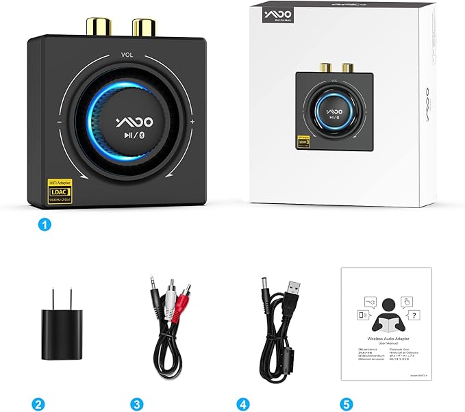 YMOO B06T3+ LDAC Bluetooth 5.2 Receiver - Image 8