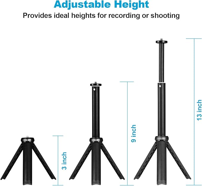 NexiGo Lightweight Mini Tripod for Camera/Phone/Webcam, Extendable Stand - Image 4