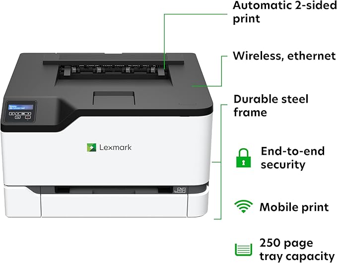 Lexmark C3326dw Color Laser Printer - Image 3