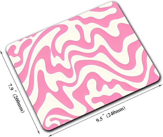 Abstract Pink Topographic Custom Mouse Pad - Image 2