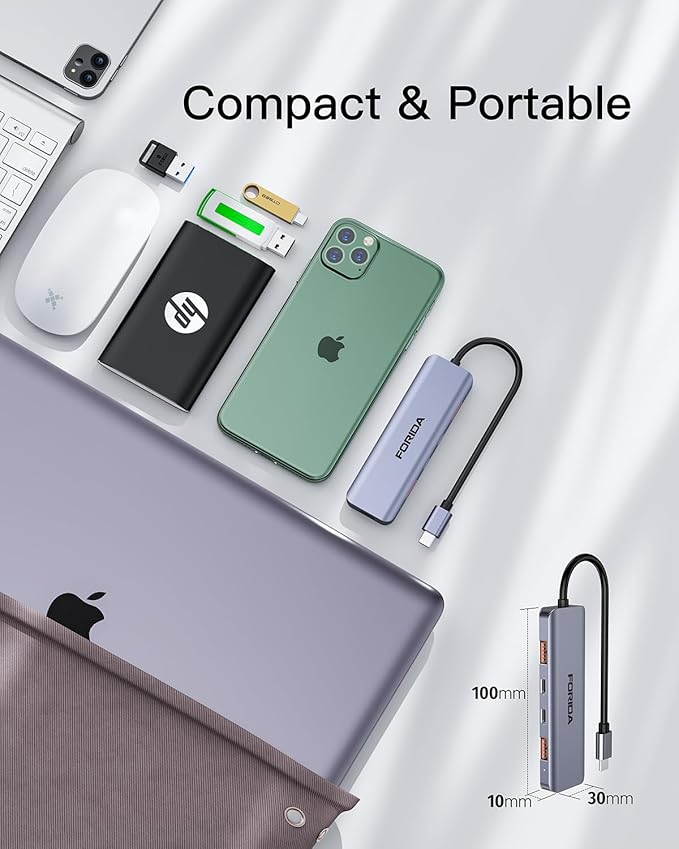 USB C Hub 10Gbps USB C Multiport Adapter - Image 4
