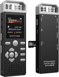 144GB Digital Voice Activated Recorder 1536KBPS Audio Voice Recorder by Escytegr