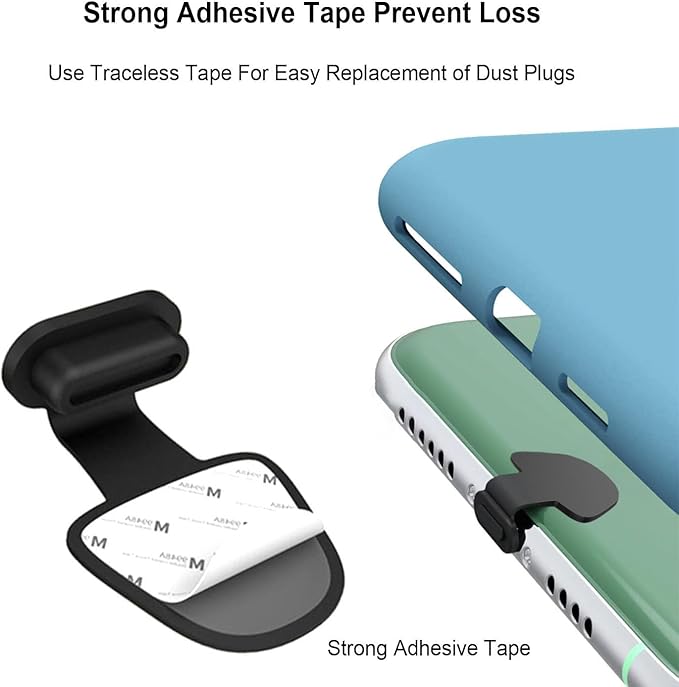 8PCS USB Type C Anti Dust Plugs Cover, C-Type Port Dust Plug, USB C Dust Cover - Image 3