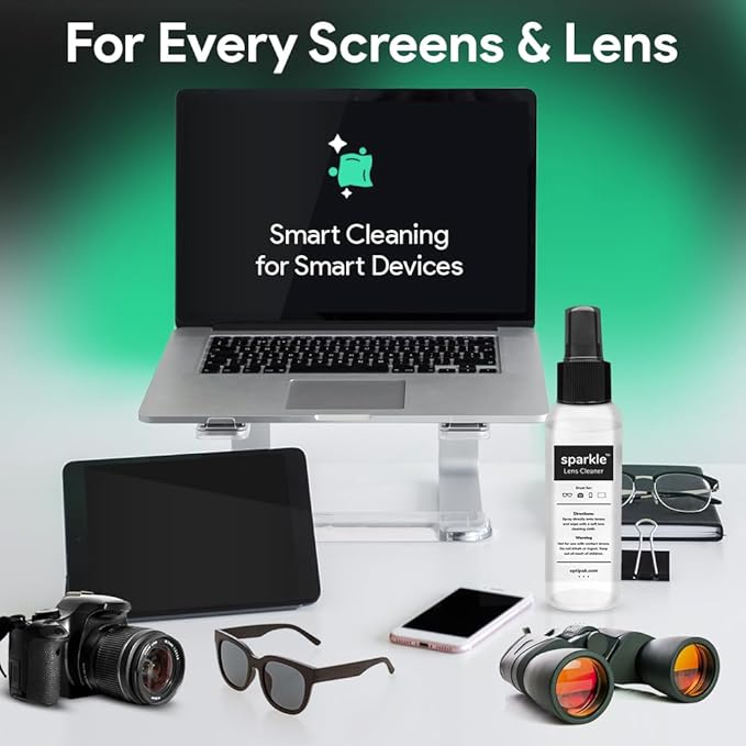 Sparkle Anti-Reflective Lens Cleaner Spray kit | 2oz Glasses Cleaner Spray + - Image 9