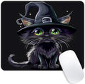 Square Mouse Pad Black Cat by Goodsprout