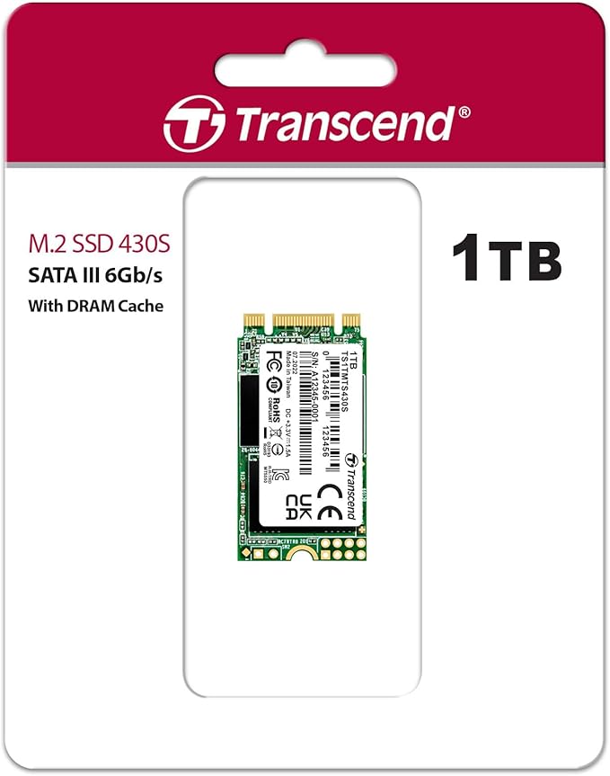 Transcend 1TB M.2 2242 SATA III SSD - Image 2