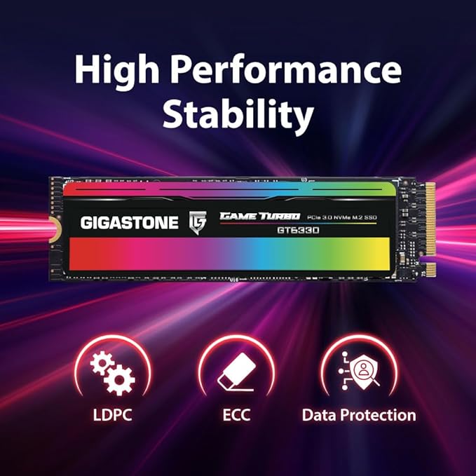 Gigastone M.2 SSD 2TB PCIe 3.0 NVMe SSD 3, 500MB/s Internal Gaming Solid State - Image 5