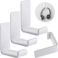 Weewooday 4 Pieces Headphone Hanger Holder Desk Adhesive Headphone Hook Wall by Weewooday