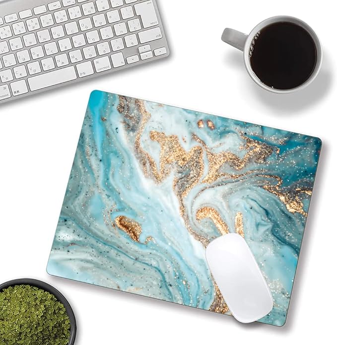 Mouse Pad, Marble Mouse Pad, Premium-Textured Mouse Mat Square Waterproof - Image 4