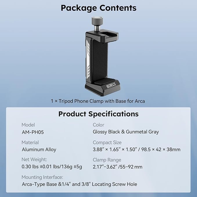 SIRUI Phone Mount for Tripod - Image 9