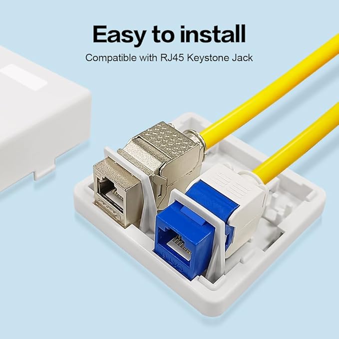 Keystone Jack Surface Desk Mount/Wall Mount Box - Image 4