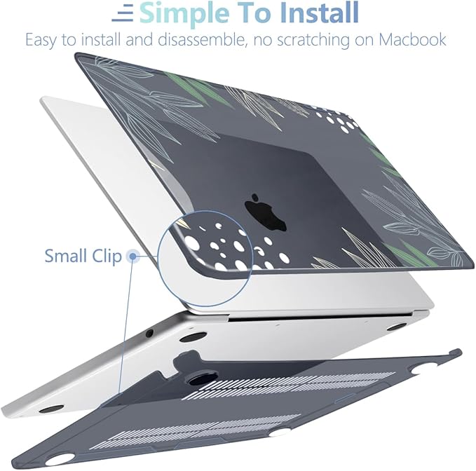 MEEgoodo Case for MacBook Air M4/M3/M2 13.6 inch 2025 2024 2022, Fit Model - Image 5