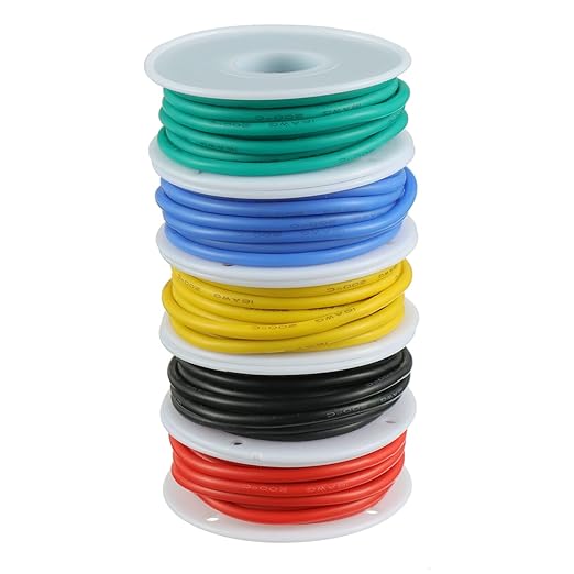 BOJACK 16 AWG Flexible Silicone Wire Electric Wire Hook up Wire Kit 300V Cables - Image 3