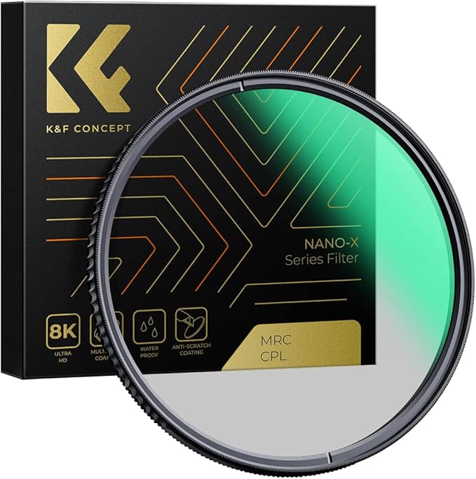 55mm Circular Polarizers Filter, K&F CONCEPT 55MM Circular Polarizer Filter HD by KFCONCEPT