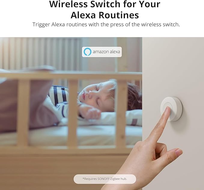 SONOFF Zigbee Switch, SNZB-01P Wireless Push Button, Supports to Create Smart - Image 8