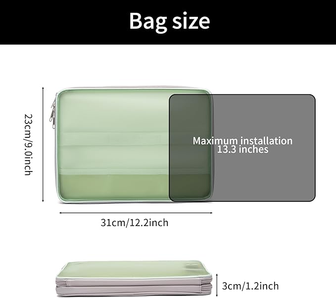CONMOTO Laptop Case Sleeve, 13 inch 15inch Computer Carrying Bag Laptop Sleeve - Image 4