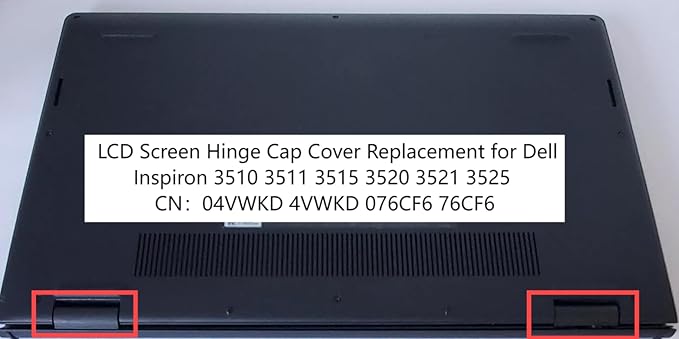 Zahara Black L&R Left & Right LCD Screen Hinge Cap Cover Replacement - Image 4